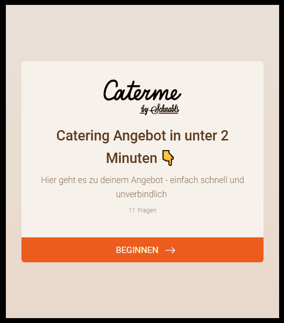 Cateringkonfigurator